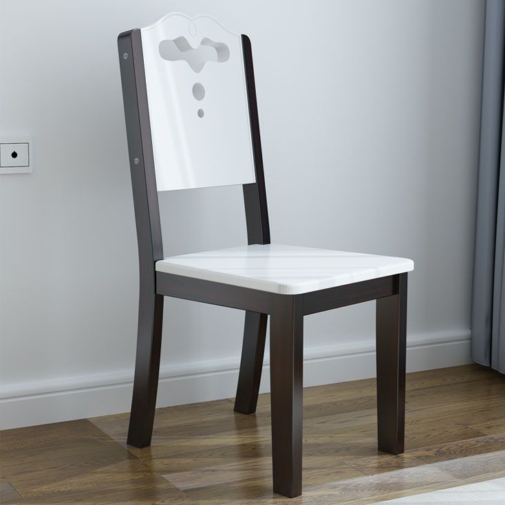 Modern Wood Dining Armless Chair Open Back Dining Side Chair for Home Use Clearhalo ' kitchen&dining_furn' 'Dining Chairs' 'Dining Tables & Seating' 'dining_chair' 'furn' 'furn_dining_chair' 'Furniture' 'furniture_dining_chair' 'Kitchen & Dining Furniture' 'kitchen' 1200x1200_5cfa8bd7-ebd0-4a76-8741-cea9159c2132