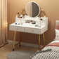 Scandinavian Wooden Dressing Table Mirror Make-up Vanity with Drawers Clearhalo 'Bedroom Furniture' 'furn' 'furn_makeup_vanities' 'Furniture' 'Makeup Vanities' 'makeup_vanities' 1200x1200_5cfb34dd-2b85-466f-a4fd-95e3aaae575b