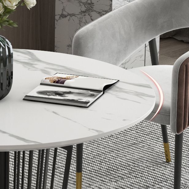 Moderne gesinterde stenen eettafel 1/2/5/7-delige ronde eettafelset