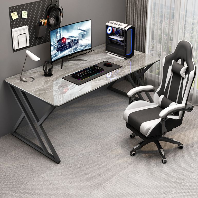 Rectangular Stone Top Writing Desk Modern Style Metal Legs Desk for Office Clearhalo 'furn' 'furn_office_desk' 'Furniture' 'Office Desks' 'Office Furniture' 'office_desk' 1200x1200_5cfba941-b7be-4666-a2e8-70aa9c20cca9