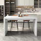 Faux Marble Counter Height Table Contemporary Pub Height Dining Table Clearhalo 'Bar Furniture' 'Bar Tables' 'bar_tables' 'furn' 'furn_bar_tables' 'Furniture' 'Kitchen & Dining Furniture' 1200x1200_5cfc65c2-0ca1-4008-b73d-b28e7f2dc631
