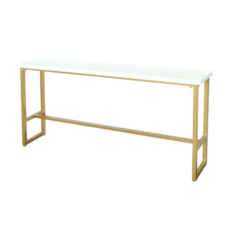 Juego de mesa de Pub rectangular moderna de 1/4 piezas, mesa de mostrador de madera con taburetes altos