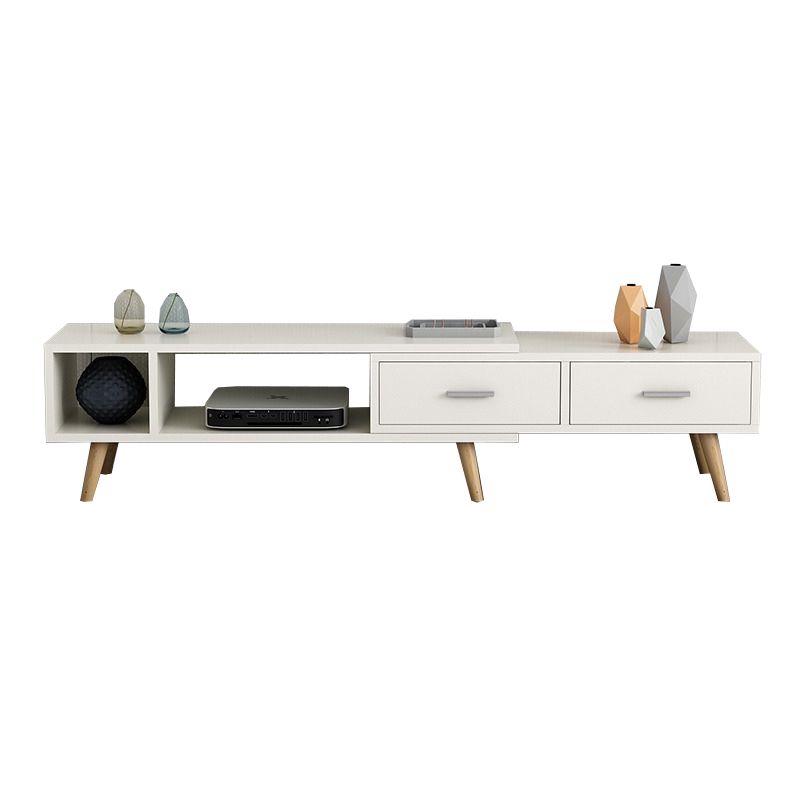 Scandinavian Style Wood TV Stand Enclosed Storage Stand Console with Drawers Clearhalo 'furn' 'furn_tv_stands_entertainment_centers' 'Furniture' 'Living Room Furniture' 'TV Stands & Entertainment Centers' 'TV Stands & Media Storage Furniture' 'tv_stands_entertainment_centers' 1200x1200_5cfeb33e-5f46-4748-9fb0-e902a5ffe6a1