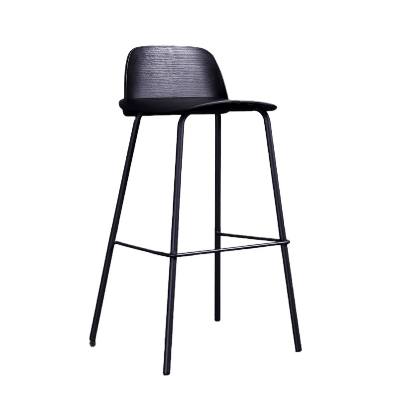 Industrial Style Bar-stool Rectangle PP Seat Counter Stool for Kitchen Bar Clearhalo 'Bar Furniture' 'Bar Stools' 'bar_stools' 'furn' 'furn_bar_stools' 'furniture_bar_stools' 'Kitchen & Dining Furniture' 'kitchen&dining_furn' 'kitchen' 'kitchen_furn' Furniture' 1200x1200_5cfeda21-0855-41d7-b120-0f6bfb1c715e