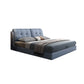 Contemporary Faux Leather Standard Bed, Rectangular Upholstered Headboard Bed Clearhalo 'Bedroom Furniture' 'Beds' 'furn' 'furn_beds' 'Furniture' 1200x1200_5cfeda48-9d98-48c5-a315-c223d3c43b1c