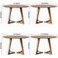 Round Shape Double Pedestal Modern Dining Table Wood Color Fixed Table with Solid Wood Clearhalo ' dining_table' 'Dining Tables & Seating' 'Dining Tables' 'furn' 'furn_dining_table' 'Furniture' 'furniture_dining_table' 'Kitchen & Dining Furniture' 'kitchen&dining_furn' 'kitchen' 'kitchen_dining_table' 1200x1200_5cfee04d-2a44-422d-921a-043a57deca2d