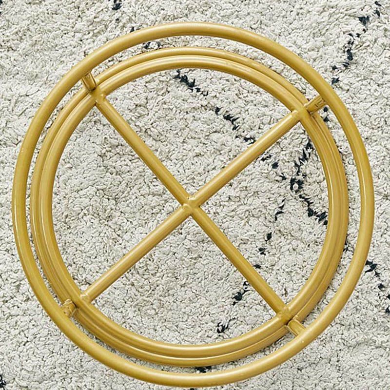 Luxury Ottoman Velvet Upholstered Solid Color Round Ottoman with Metal Legs Clearhalo 'furn' 'furn_ottomans_poufs' 'Furniture' 'Living Room Furniture' 'Ottomans & Poufs' 'ottomans_poufs' 1200x1200_5cff2e09-19cb-4ae2-9a84-19e5cadd0088