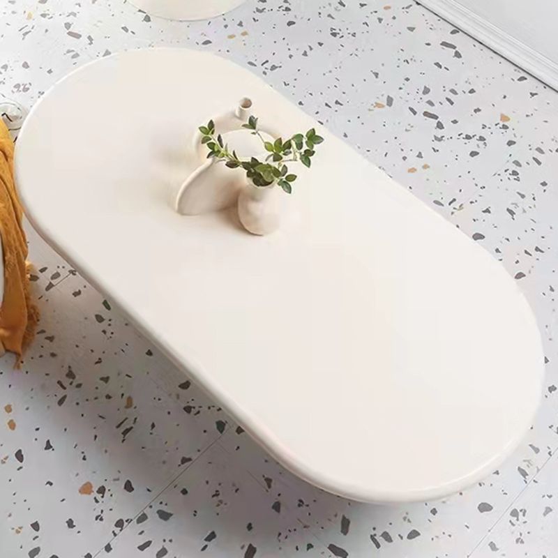 Solid Wood Coffee Table White Minimalist Coffee Table for Living Room Clearhalo 'Coffee & Accent Tables' 'Coffee Tables' 'coffee_tables' 'furn' 'furn_coffee_tables' 'Furniture' 'Living Room Furniture' 1200x1200_5d008fbd-6616-4995-8307-8fe460cadcd1