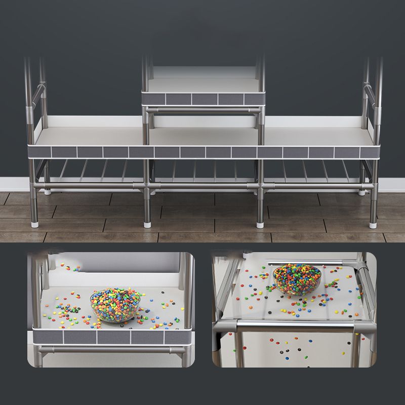 Contemporary Style Metal Wardrobe 2-Shelves Wardrobe Closet for Bedroom Clearhalo 'Armoires & Wardrobes' 'armoires_wardrobes' 'Bedroom Furniture' 'furn' 'furn_armoires_wardrobes' 'Furniture' 1200x1200_5d03096c-9106-41b0-9c92-590f48a13a06