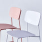 Modern Backrest Armless Counter Stool Iron Pub Stool with Plastic Cushion