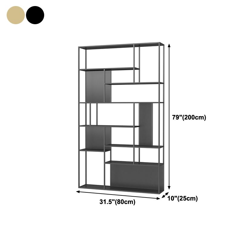 Metal Etagere Bookcase Modern Open Back Bookshelf for Home Office Clearhalo 'Bookcases' 'furn' 'furn_bookcases' 'Furniture' 'furniture_bookcases' 'Office Furniture' 1200x1200_5d041c94-deb7-454e-9d5a-aa4b0d72030e