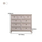Modern Style Storage Chest Vertical Wood White Storage Chest Dresser with Drawers