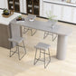 Contemporary Dining Table Pine Solid Wood Table with Double Pedestal for Dining Room Clearhalo ' dining_table' 'Dining Tables & Seating' 'Dining Tables' 'furn' 'furn_dining_table' 'Furniture' 'furniture_dining_table' 'Kitchen & Dining Furniture' 'kitchen&dining_furn' 'kitchen' 'kitchen_dining_table' 1200x1200_5d05191f-5c3b-40d2-bf01-aad2e22b0da2
