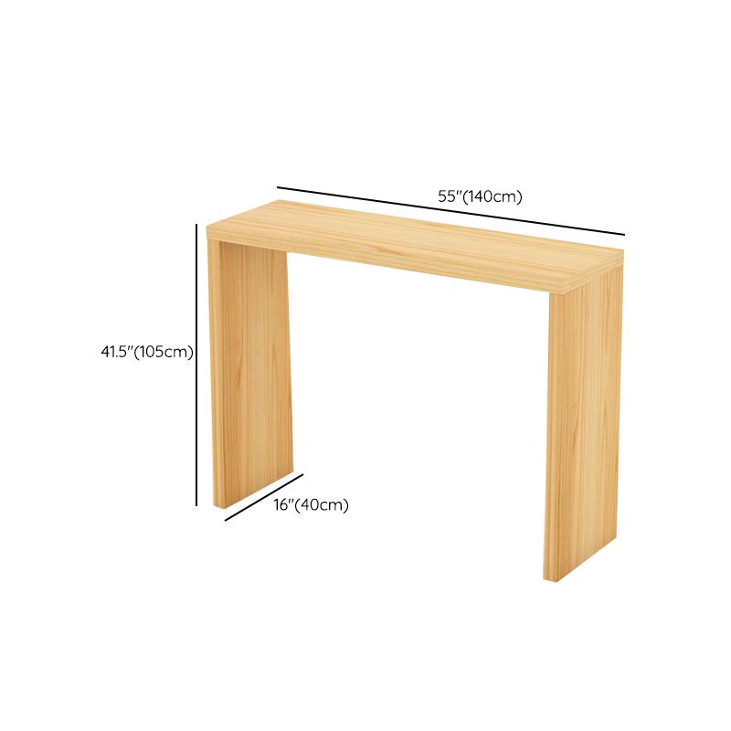 Moderne bar eettafel rechthoek houten framebalktafel voor keuken