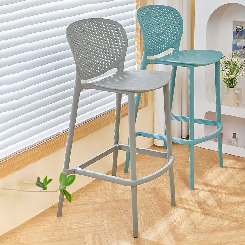 Scandinavian Matte Finish Milk Tea Shop Stool Plastic Footrest Barstool Clearhalo 'Bar Furniture' 'Bar Stools' 'bar_stools' 'furn' 'furn_bar_stools' 'Furniture' 'furniture_bar_stools' 'Kitchen & Dining Furniture' 1200x1200_5d06b3e4-0c83-46ac-aac5-ca48a369c258