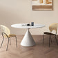 Modern Pedestal Dining Table Stone Table for Dining Room Kitchen