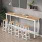 Modern Wooden Bistro Bar Table Rectangle Metal Base Bar Table Clearhalo 'Bar Furniture' 'Bar Tables' 'bar_tables' 'furn' 'furn_bar_tables' 'Furniture' 'Kitchen & Dining Furniture' 1200x1200_5d071346-8e8a-49cc-9309-bfc7e83a7444