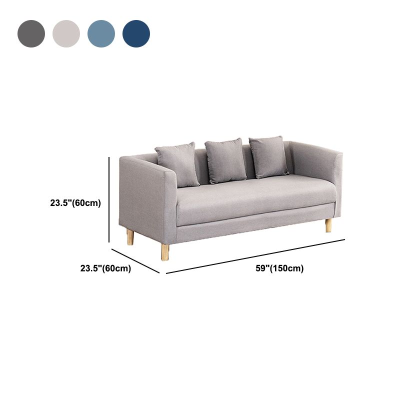 Faux Leather 3-seater  Sofa Tuxedo Arm Stain Resistant 23.62" Wide