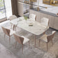 Modern 1/4/5/7 Pieces Dining Set Sintered Stone Dining Table Set for Kitchen Clearhalo 'Dining Room Sets' 'Dining Tables & Seating' 'dining_room_set' 'furn' 'furn_dining_room_set' 'Furniture' 'furniture_dining_room_set' 'Kitchen & Dining Furniture' 1200x1200_5d08d30e-4215-44a3-a6fb-d9935c55e3d2
