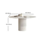 Modern 1/4/5/7 Pieces Dining Set Round Stone Dining Table for Dining Room Clearhalo 'Dining Room Sets' 'Dining Tables & Seating' 'dining_room_set' 'furn' 'furn_dining_room_set' 'Furniture' 'furniture_dining_room_set' 'Kitchen & Dining Furniture' 1200x1200_5d099685-cd33-4555-91d4-78c2bb712c4c