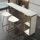 Marble Modern Sled Cocktail Bar Table with Storage Rectangle Counter Table Clearhalo 'Bar Furniture' 'Bar Tables' 'bar_tables' 'furn' 'furn_bar_tables' 'Furniture' 'furniture_bar_tables' 'Kitchen & Dining Furniture' 'kitchen&dining_furn' 'kitchen' 1200x1200_5d0ac6aa-04fe-432f-ae69-4dadcac5e5c0