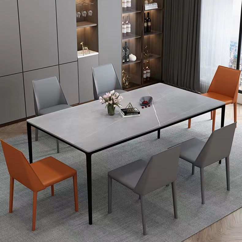 Tavolo da pranzo fisso industriale di cucina in pietra sinterizzato