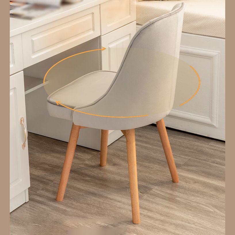 Modern Wooden Chairs Upholstered Solid Back Armless Chair for Home Use Clearhalo ' kitchen&dining_furn' 'Dining Chairs' 'Dining Tables & Seating' 'dining_chair' 'Furniture' 'furniture_dining_chair' 'Kitchen & Dining Furniture' 'kitchen' 1200x1200_5d0b9b1b-2e40-46de-af95-a3c87327782b
