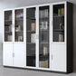 Contemporary Bookcase Closed Back Engineered Wood Vertical Shelf Bookcase
