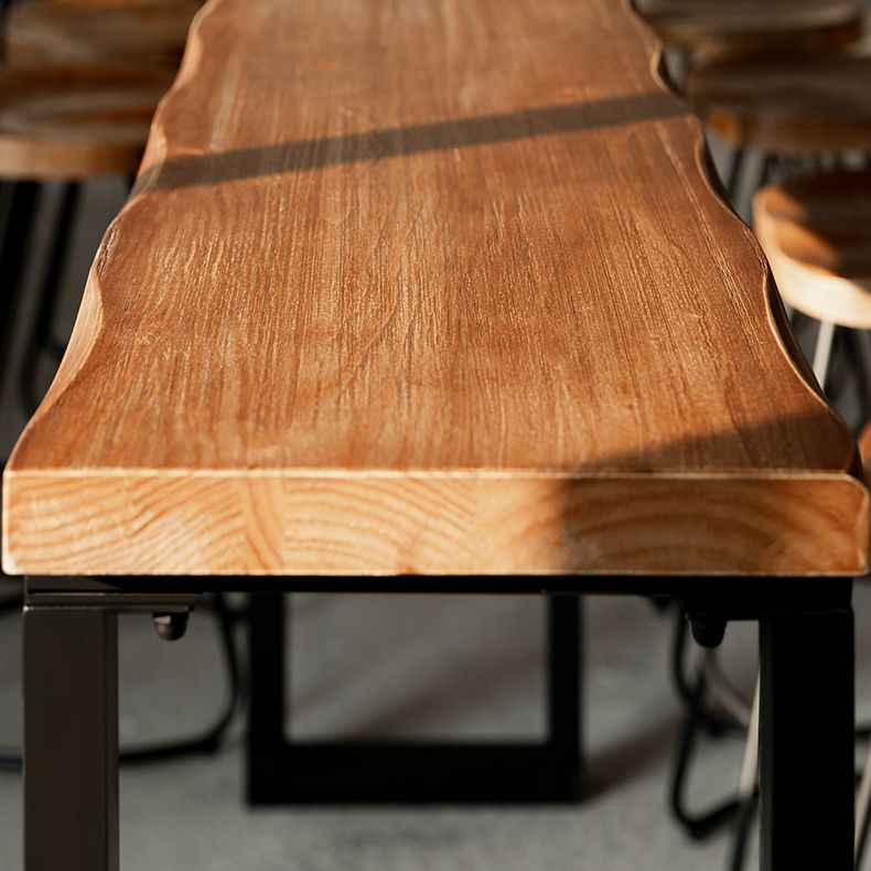Modern Solid Wood Bar Table Rectangle Dining Table for Kitchen Living Room Coffee Room Clearhalo 'Bar Furniture' 'Bar Tables' 'bar_tables' 'furn' 'furn_bar_tables' 'Furniture' 'Kitchen & Dining Furniture' 1200x1200_5d0cca64-0a5d-4eb0-b51c-5b1ba395db03