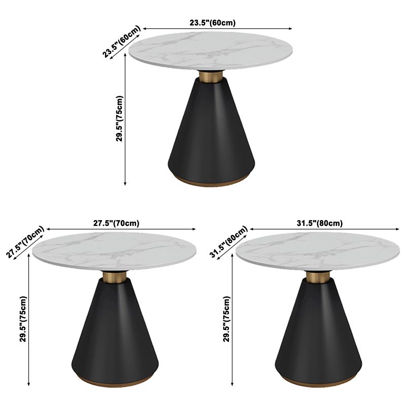 Round Pedestal Dining Table Modern Stone Furniture for Dining Room Home Clearhalo ' dining_table' 'Dining Tables & Seating' 'Dining Tables' 'furn' 'furn_dining_table' 'Furniture' 'furniture_dining_table' 'Kitchen & Dining Furniture' 'kitchen&dining_furn' 'kitchen' 'kitchen_dining_table' 1200x1200_5d0d00dd-0534-49cf-9f27-1b5a92d34999