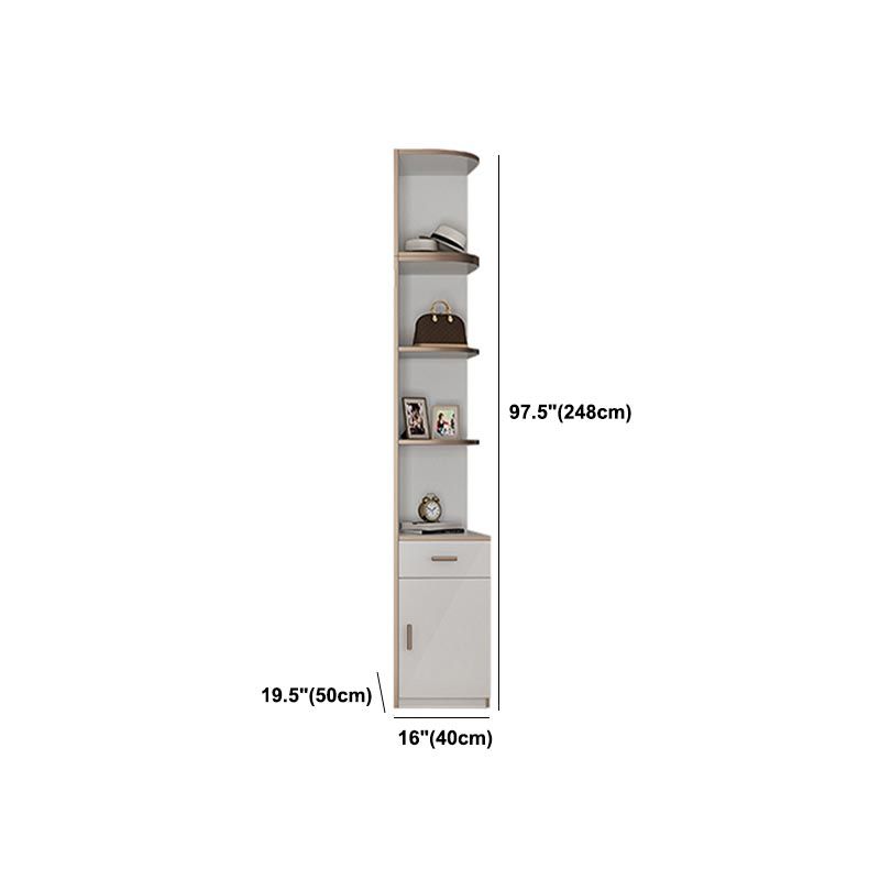 Modern Style Wardrobe White Color Wood Wardrobe Closet with Shelves Clearhalo 'Armoires & Wardrobes' 'armoires_wardrobes' 'Bedroom Furniture' 'furn' 'furn_armoires_wardrobes' 'Furniture' 1200x1200_5d0d6a87-9c60-48a9-8fdb-f198d7143533