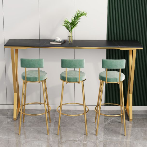 Rectangle Sintered Stone Bar Table Set, 1/3/4/7 Pieces Luxury Counter Table with Stools Clearhalo 'Bar Furniture' 'furn' 'furn_home_bar_bar_sets' 'Furniture' 'Home Bars & Bar Sets' 'home_bar_bar_sets' 'Kitchen & Dining Furniture' 1200x1200_5d0da0c6-b618-445e-878d-44cb94b9e2d5