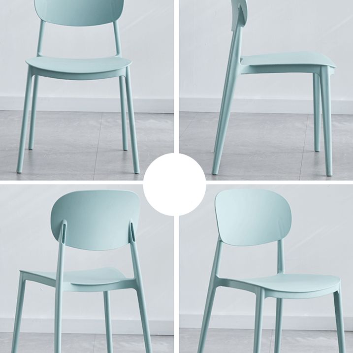 Plastic Contemporary Side Chair Open Back Kitchen Dining Room Chair Clearhalo 'Dining Chairs' 'Dining Tables & Seating' 'dining_chair' 'furn' 'furn_dining_chair' 'Furniture' 'furniture_dining_chair' 'Kitchen & Dining Furniture' 1200x1200_5d0de52f-3c8c-4163-8b26-d92666268436