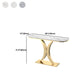 Console in ardesia glam tavolo mezzano con console resistente al graffi di ferro resistente alla macchia