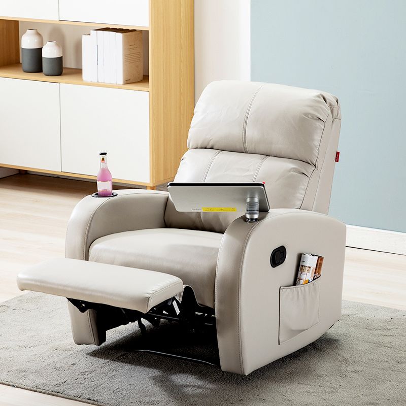 Tasche laterali di poltrona standard contemporanea in metallo a colori solidi interni