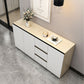 Sideboard in legno ingegnerizzato a 3 cassetto glam per soggiorno per soggiorno
