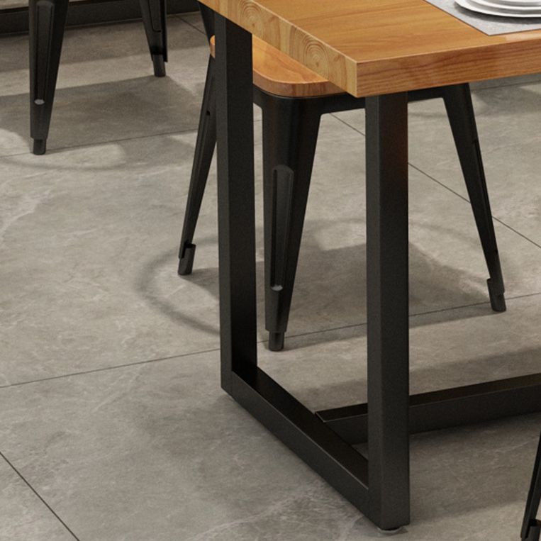 Industrial Wooden Dining¬†Room¬†Set with Rectangle Table Formal Dining Table Furniture Clearhalo 'Dining Room Sets' 'Dining Tables & Seating' 'dining_room_set' 'furn' 'furn_dining_room_set' 'Furniture' 'furniture_dining_room_set' 'Kitchen & Dining Furniture' 'kitchen&dining_furn' 'kitchen' 1200x1200_5d115af9-99f5-421d-bcaf-79f51575b0c9