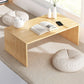 Brown Rectangular Coffee Table Sled Base Wooden Cocktail Table Clearhalo 'Coffee & Accent Tables' 'Coffee Tables' 'coffee_tables' 'furn' 'furn_coffee_tables' 'Furniture' 'Living Room Furniture' 1200x1200_5d1289d8-a46a-405d-b5c9-2e2713d79a76