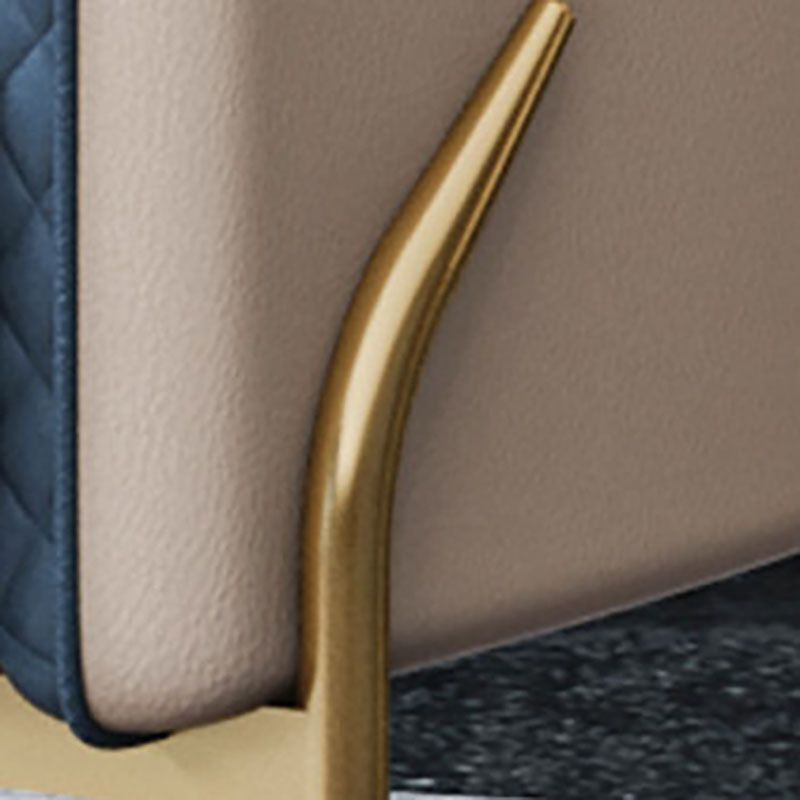 Glam Metal Dining Room Chairs Leather Dining Armless Chair for Restaurant Use Clearhalo 'Dining Chairs' 'Dining Tables & Seating' 'dining_chair' 'furn' 'furn_dining_chair' 'Furniture' 'Kitchen & Dining Furniture' 1200x1200_5d14939f-09a3-4d45-ab7c-2b4f295b6860