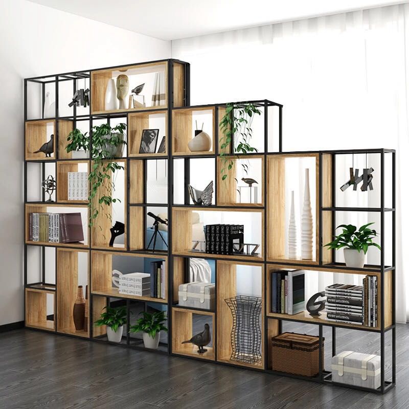 9.84" W Industrial Antique Finish Shelf Bookcase Etagere Metal Bookshelf Clearhalo 'Bookcases' 'furn' 'furn_bookcases' 'Furniture' 'Office Furniture' 1200x1200_5d14e367-984b-4707-bc21-1225f0ac1fda