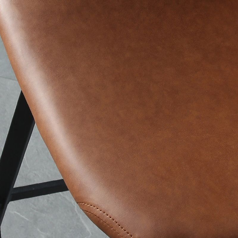 Nordic Style Leather Upholstered Barstool 4 Feet Bar Stool for Dining Room Clearhalo 'Bar Furniture' 'Bar Stools' 'bar_stools' 'furn' 'furn_bar_stools' 'furniture_bar_stools' 'Kitchen & Dining Furniture' 'kitchen&dining_furn' 'kitchen' 'kitchen_furn' Furniture' 1200x1200_5d15e761-92e7-49ce-bfc5-aec97ac97712