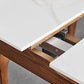 Modern Rectangle Dining Room Table Sintered Stone Extendable Kitchen Desk