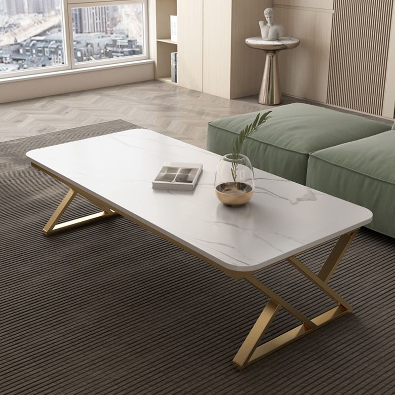 Slate Top Rectangular Coffee Table Trestle Coffee Cocktail Table Clearhalo 'Coffee & Accent Tables' 'Coffee Tables' 'coffee_tables' 'furn' 'furn_coffee_tables' 'Furniture' 'Living Room Furniture' 1200x1200_5d18928f-deff-462d-908e-289e95c705be