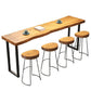 Modern Solid Wood Bar Table Rectangle Bar Table for Breakroom Use Clearhalo 'Bar Furniture' 'Bar Tables' 'bar_tables' 'furn' 'furn_bar_tables' 'Furniture' 'Kitchen & Dining Furniture' 1200x1200_5d18d885-09f7-4fc0-b53c-c2aa85c2941a