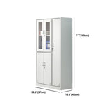 Contemporary Style Steel Wardrobe White Colour Wardrobe Closet with Lock