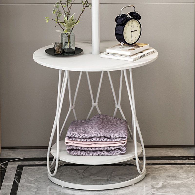 Rack de manteau d'entrée de luxe léger métal 8 crochets en manteau pour salon