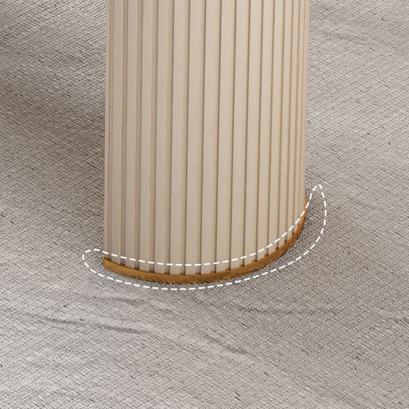 Glam Executive Desk Mirrored Peninsula Writing Desk in White Clearhalo 'furn' 'furn_office_desk' 'Furniture' 'Office Desks' 'Office Furniture' 'office_desk' 1200x1200_5d19d813-bc2b-4770-9757-b1d4df42fa41