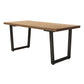 Industrial Style Solid Wood Dining Table Brown Rectangle Sled Base Table for Dinning Room Clearhalo ' dining_table' 'Dining Tables & Seating' 'Dining Tables' 'furn' 'furn_dining_table' 'Furniture' 'furniture_dining_table' 'Kitchen & Dining Furniture' 'kitchen&dining_furn' 'kitchen' 'kitchen_dining_table' 1200x1200_5d1bd554-d02e-4ded-97cb-d10ce69df46f