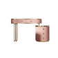 29.52 "Altura Top de pizarra rosa con tocador de maquillaje de cajones