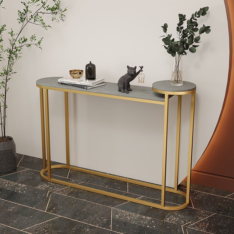 Tavolo console in pietra glam tavolo divano console di ferro dorato per sala